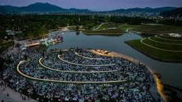 1만 5000개 촛불과 선율의 밤…순천만국가정원 캔들라이트 콘서트 황홀