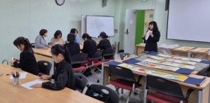 김천시 율곡도서관, 도서관 창작공작소 민화 작품 전시회 개최