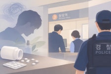 동료에  흉기 휘두른 원당역 역무원 