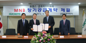 휴켐스-금호미쓰이, 1조7천억원 규모 화학원료 공급계약