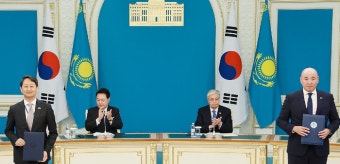 한·카자흐, 핵심광물·에너지 협력…MOU 24건 체결