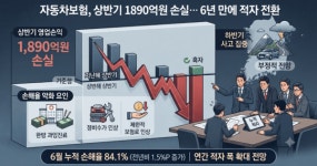 자동차보험, 6년만의 상반기 적자…구조적 부실의 경고등
