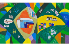 [법언][법조예술품] 초가집에 옹기종기 모인 가족… 정겨운 농촌풍경 한눈에