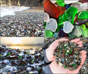 보석으로 가득한 해변, 쓰레기 더미가 만들어낸 보석…자연의 신비