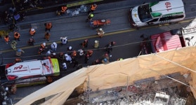 강남 역삼동 건물 철거현장 붕괴…매몰자 전원구조