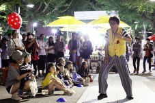 어린이들의 친구 삐에로 - 2017순천푸드아트페스티벌 거리공연  [SS포토]