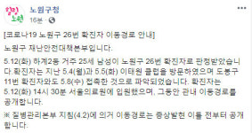 서울 노원구 26번째 코로나19 확진자..하계 2동 거주 25세 남성, 이태원 클럽 방문