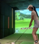 강예빈 나도 골린이..명품 몸매 눈길