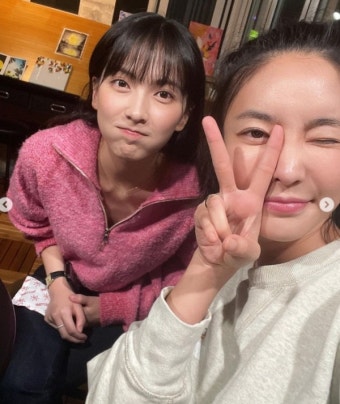 '동상이몽2' 강지영, 김윤지와 다정샷…