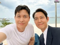 이정재X정우성, 청담부부의 백만불짜리 미소...프랑스 칸 사로잡은 미남투샷
