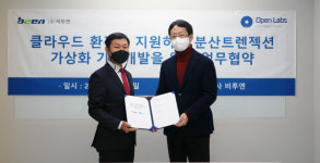 비투엔·오픈랩스, 분산 환경 위한 데이터 처리 가상화 기술 개발 맞손