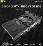 갤럭시코리아, 백플레이트 추가 지포스 RTX 3050 V2 D6 8GB 출시