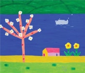 서양화가 신철|섬마을 戀情… 봄날은 간다