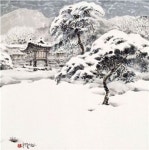 한국화가 김충식|나의 작품 속 눈(雪)과 여백미