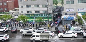 [ER포토]도로까지 주차장 만든호수 삼계탕대체 뭐길래?