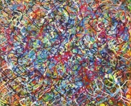 서양화가 김정미｜A canvas dotted with the waves of line-‘선의 물결로 점철된 화면’작품세계