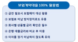 보험해지 않고 대출 받을 수 있는 방법은
