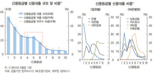 [금융안정보고서] 갈곳없는 저신용자...은행권도 신용대출 줄여