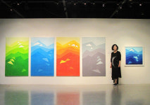 [Art&Space]서양화가 서경자①‥아스라한 안개 속 걸어가는 존재여!