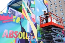 [Story 포토] 대기 오염 이슈를 주제로 한 앱솔루트 에코 스트리트 아트