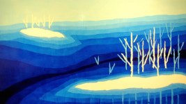 [전시현장]서양화가 서경자‥신성한 시간에 번지는 영혼의 언어[서경자·허회태-현대조형예술의 서곡 2인전, 4월13~19일, G&J광주·전남갤러리]