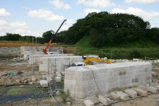 235억 투입 월정교 복원 한창