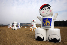 친환경 이색 천년한우 홍보물 눈길