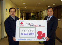 성우오토모티브(주)포항공장, 이웃돕기 성금 기탁