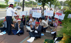지역 소상인들 ‘홈플러스 경산점 입점 반대’ 투쟁