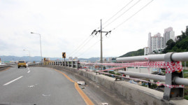 포항 양학고가도로 추락 위험