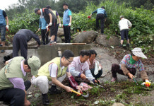 포스코, 자매마을 개천·녹지대 환경정화활동