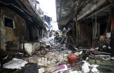 포항 북부시장 상가 화재…사망자 2명 발생