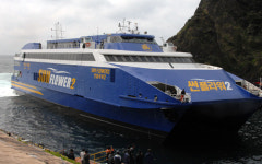 대형 전천후 여객선 ‘썬플라워2호’ 울릉도 첫 입항