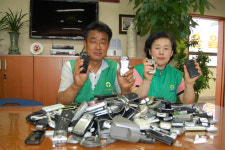 영주시새마을회, 폐휴대폰 모으기 운동