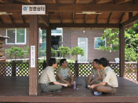 영주 소백산국립공원 청렴쉼터 눈길