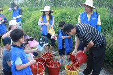 삼성 SDI 울산공장, 영주서 고추따기 등 일손도와