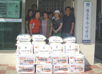경주시 마음모아회 소외이웃에 양곡·라면 등 전달