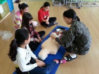 해군포항병원, 오지지역서 심폐소생술 교육