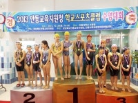 학교스포츠클럽 수영대회, 안동서부초 김시은 자유형 등 3관왕