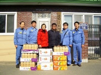 (주)장원, 설맞이 자매마을 포항 오천읍 문덕2리 방문