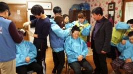 포스코 화성부 횃불 봉사단, 경로당 이미용 봉사