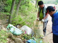 상주 모동면 백사모, 백화산 수봉천서 환경정비활동