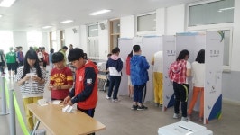 포항 동해면, 동해초 6학년 모의투표 체험행사