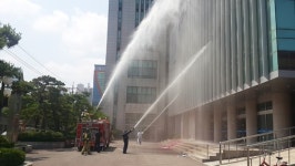 포항 덕산119안전센터, 중앙교회서 합동소방훈련