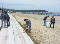 경주 사회봉사명령 대상자, 전촌해수욕장 등 환경정화