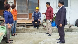 포항 청하면, 마을 부녀회장과 복지대상자 가정방문