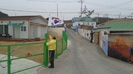 포항 구룡포읍 하정3리, 전 주민 태국기 게양 눈길