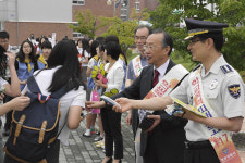 청송경찰서, 등굣길 학교폭력 예방 캠페인