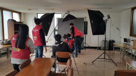 구미 LG Display 노조, 어르신 건강사진 촬영