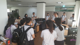 포항두호고등학교 학생들, 경북일보 본사 진로체험